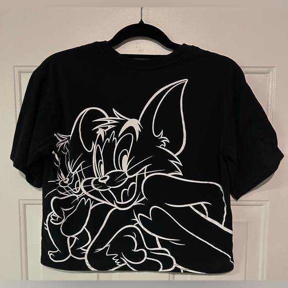 Tom‎ and Jerry Juniors’ Graphic Rubber Patch Tee with Short Sleeves Size S (3-5) - Picture 11 of 15